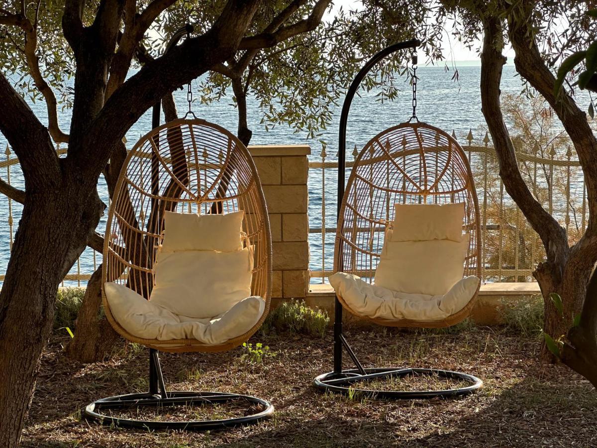 Luxury Seaside Villa With A Classic Mediterranean Olive Garden, A Fully Equipped Professional Kitchen, Pool, Sauna, Padle Boards And Canoe - Miolin Beach House Trogir Exterior foto